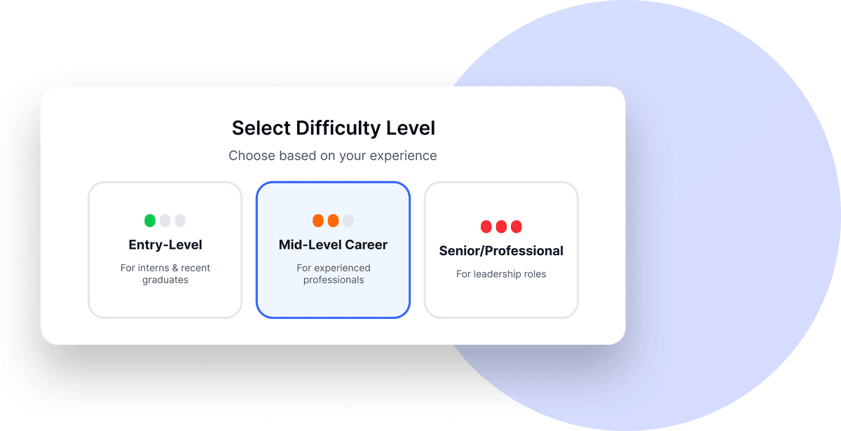 Choose Your Interview Difficulty Level
